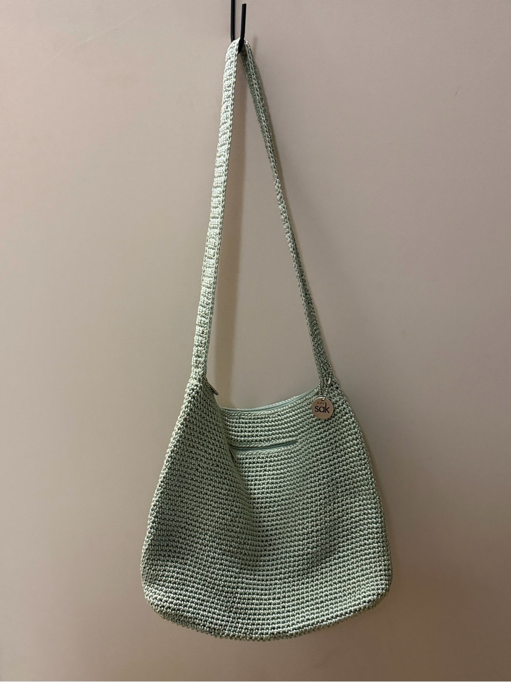 THE SAK Sea Green Hobo Style Purse / Shoulder Bag